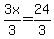 3x%2F3=24%2F3