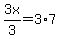 3x%2F3=3%2A7