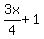 3x%2F4%2B1