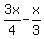 3x%2F4-x%2F3