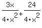 3x%2F4x%5E2%2B24%2F4x%5E2