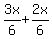 3x%2F6%2B2x%2F6