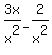 3x%2Fx%5E2-2%2Fx%5E2