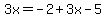 3x=-2%2B3x-5