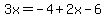 3x=-4%2B2x-6