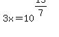 3x=10%5E%2815%2F7%29