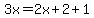 3x=2x%2B2%2B1
