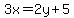 3x=2y%2B5