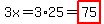 3x=3%2A25=highlight%2875%29
