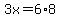 3x=6%2A8