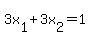 3x%5B1%5D%2B3x%5B2%5D=1