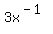 3x%5E%28-1%29