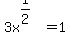 3x%5E%281%2F2%29+=+1