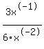 3x%5E-1%2F6x%5E-2
