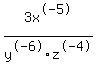 3x%5E-5%2Fy%5E-6z%5E-4