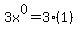 3x%5E0+=+3%281%29