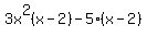 3x%5E2%28x-2%29-5%28x-2%29