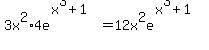 3x%5E2%2A4e%5E%28x%5E3%2B1%29=12x%5E2e%5E%28x%5E3%2B1%29