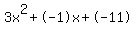 3x%5E2%2B-1x%2B-11