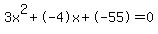 3x%5E2%2B-4x%2B-55+=+0