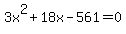 3x%5E2%2B18x-561=0