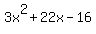 3x%5E2%2B22x-16