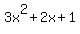 3x%5E2%2B2x%2B1