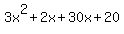 3x%5E2%2B2x%2B30x%2B20