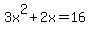 3x%5E2%2B2x=16