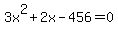 3x%5E2%2B2x-456=0