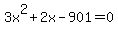 3x%5E2%2B2x-901=0