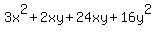 3x%5E2%2B2xy%2B24xy%2B16y%5E2