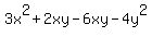 3x%5E2%2B2xy-6xy-4y%5E2