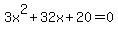 3x%5E2%2B32x%2B20+=+0