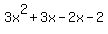 3x%5E2%2B3x-2x-2