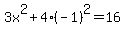 3x%5E2%2B4%28-1%29%5E2=16