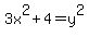 3x%5E2%2B4+=+y%5E2