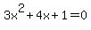 3x%5E2%2B4x%2B1=0
