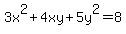 3x%5E2%2B4xy%2B5y%5E2=8+