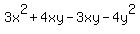 3x%5E2%2B4xy-3xy-4y%5E2