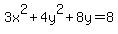 3x%5E2%2B4y%5E2%2B8y+=+8