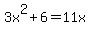 3x%5E2%2B6+=+11x
