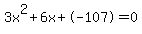 3x%5E2%2B6x%2B-107+=+0