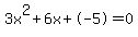 3x%5E2%2B6x%2B-5+=+0