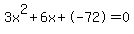 3x%5E2%2B6x%2B-72+=+0