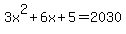 3x%5E2%2B6x%2B5=2030
