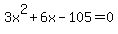 3x%5E2%2B6x-105=0