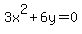 3x%5E2%2B6y+=+0