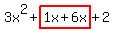 3x%5E2%2Bhighlight%281x%2B6x%29%2B2