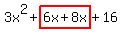 3x%5E2%2Bhighlight%286x%2B8x%29%2B16